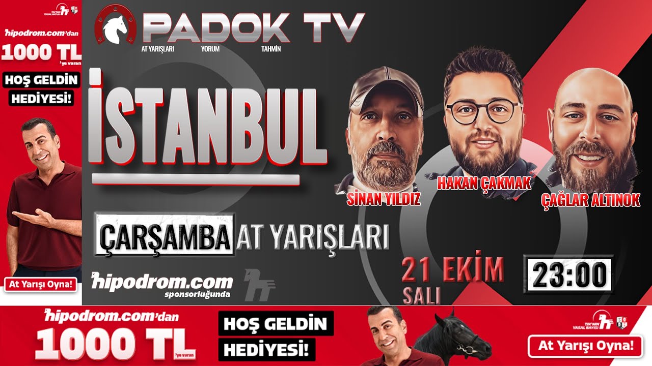 22 Ekim 2025 // İstanbul At Yarışı Tahminleri // Hakan &Ccedil;akmak - Sinan Yıldız - &Ccedil;ağlar Altınok
