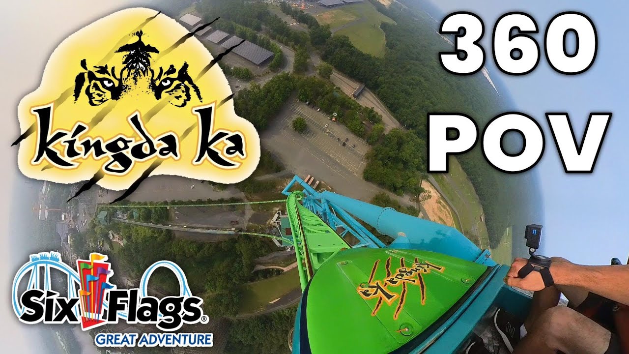 Kingda Ka Front Row 360° POV [5K] | Six Flags Great Adventure 2023