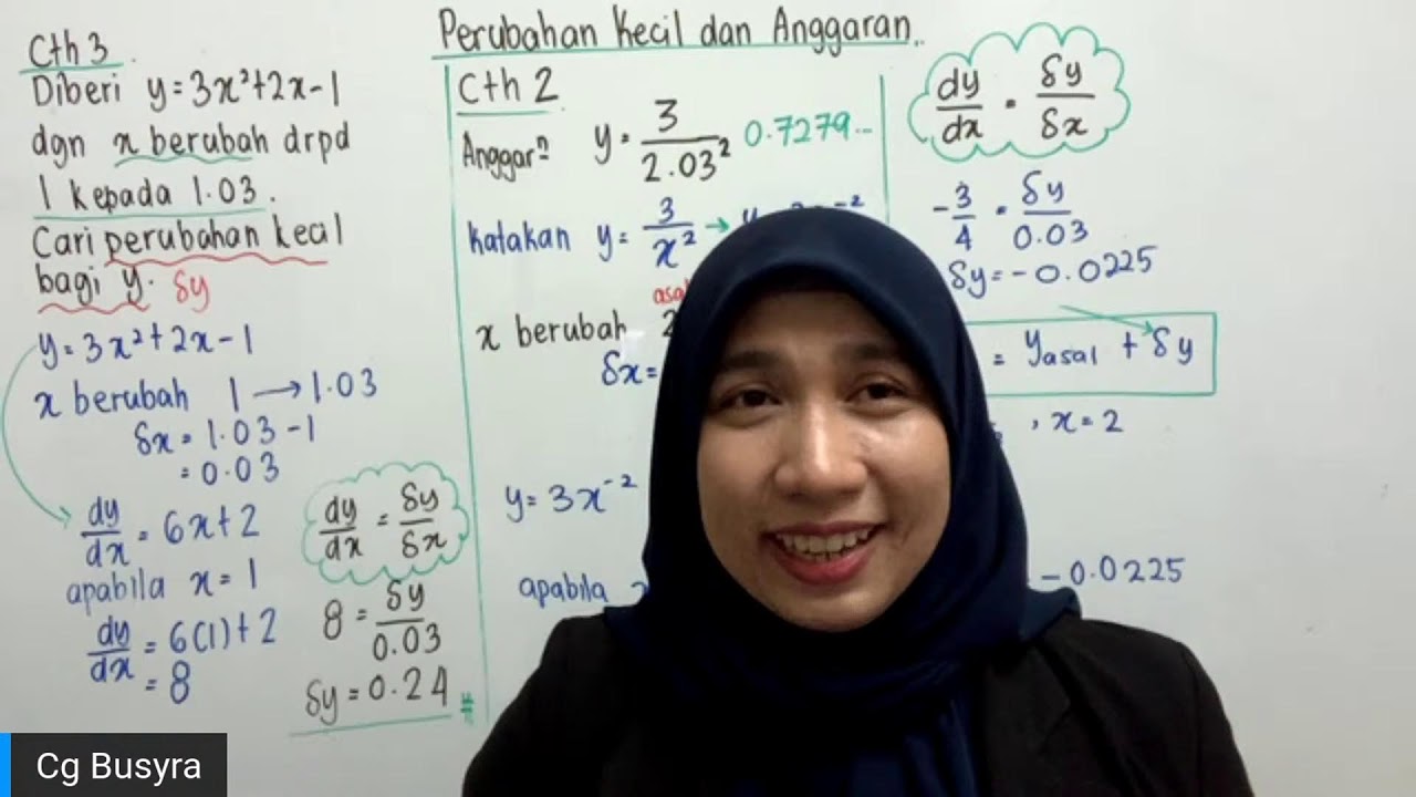 PTTI Addmath SPM KSSM Cikgu Busyra | Pembezaan-Perubahan Kecil