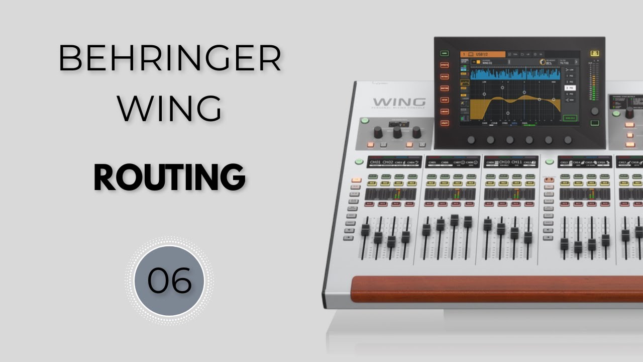 BEHRINGER WING | AULA 06| ROUTING | COMO ROTEAR CANAIS | COMO ROTEAR BUS/MATRIXES