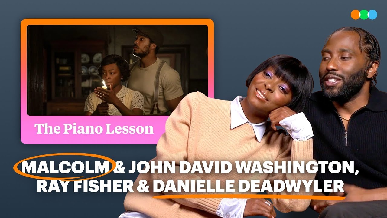 John David Washington, Danielle Deadwyler, Ray Fisher & Malcolm Washington on The Piano Lesson