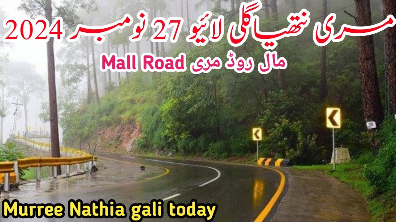 murree live today | mall road murree | Nathia gali today | #murree weather today #2024