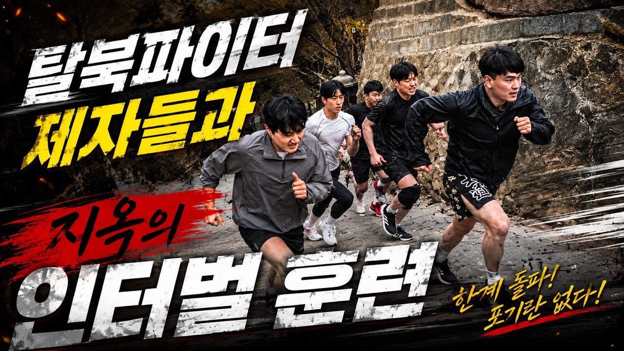 탈북파이터 제자들과 인터벌 훈련🔥🔥 다들 코미디 찍으러 왔네??ㅎㅎ