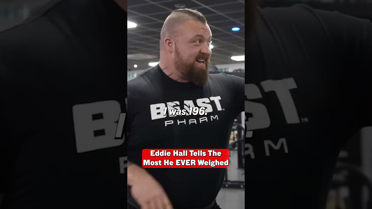 Eddie Hall Tells His Heaviest Weight He's Ever Been
