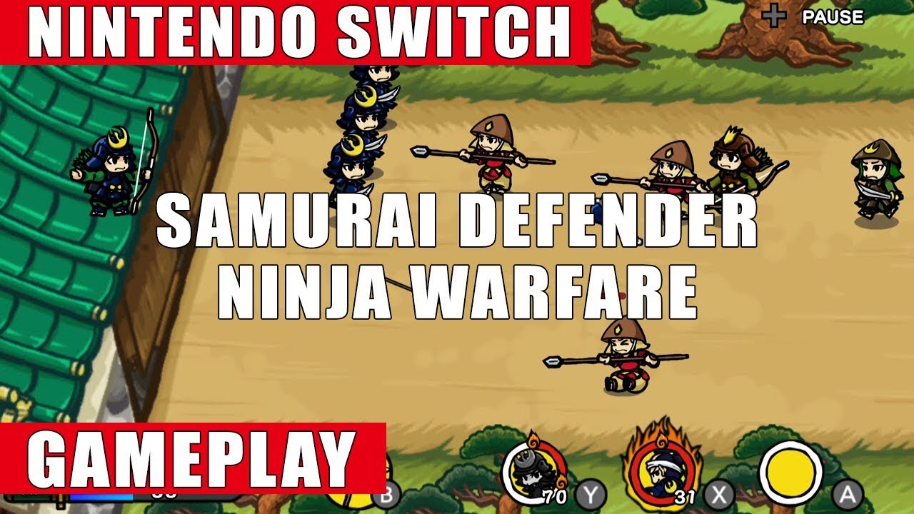 Samurai Defender: Ninja Warfare Nintendo Switch Gameplay