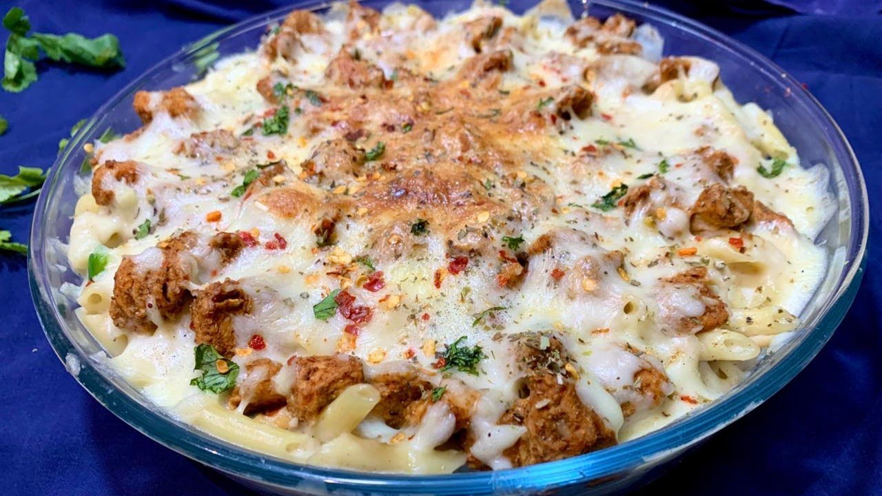 Chicken Macaroni and cheese | baked Chicken pasta 