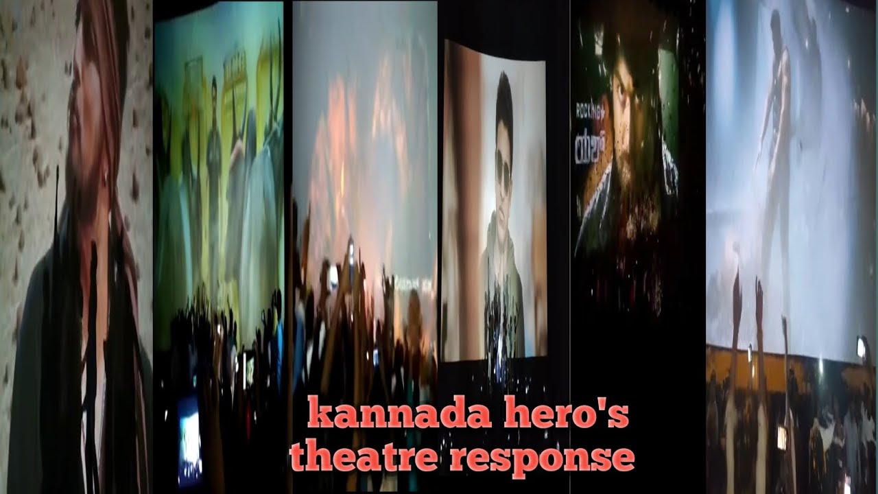 kannada hero's theatre response #kannada #yash #appu #kichchasudeep #dboss #shivanna #druvasarja