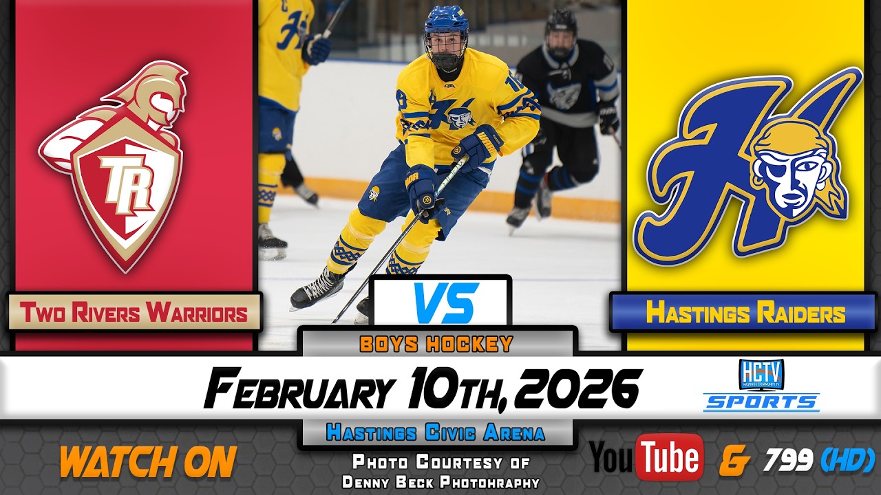 HCTV SPORTS: Hastings Boys Hockey vs Two Rivers Warriors | 2.10.26