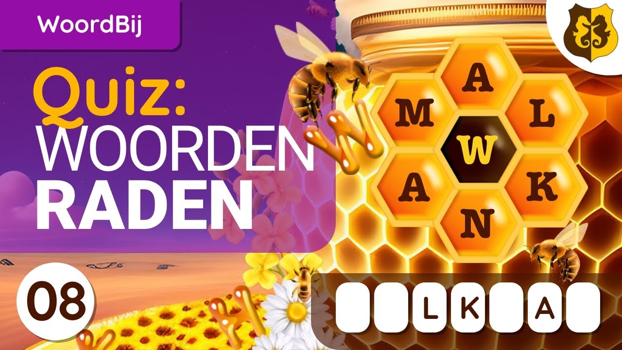 WoordBij 08 | BrainQuiz Neurocampus Braintraining | TaalQuiz Woordspel
