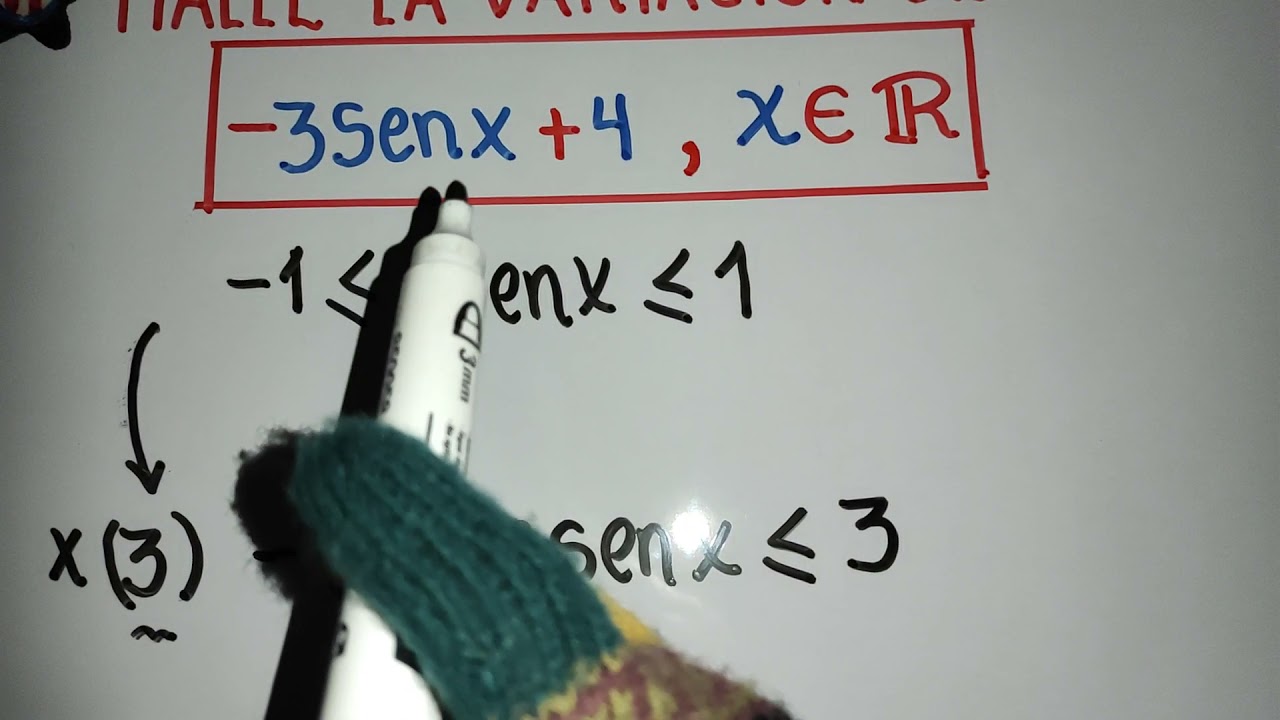¿Cómo hallar la variación de una expresión trigonométrica?/Aplicación elemental 1/Trigonometría