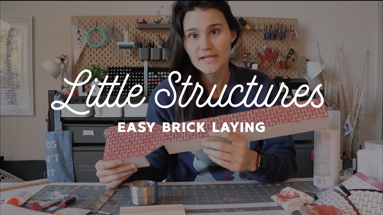Easy Dollhouse Brick Laying