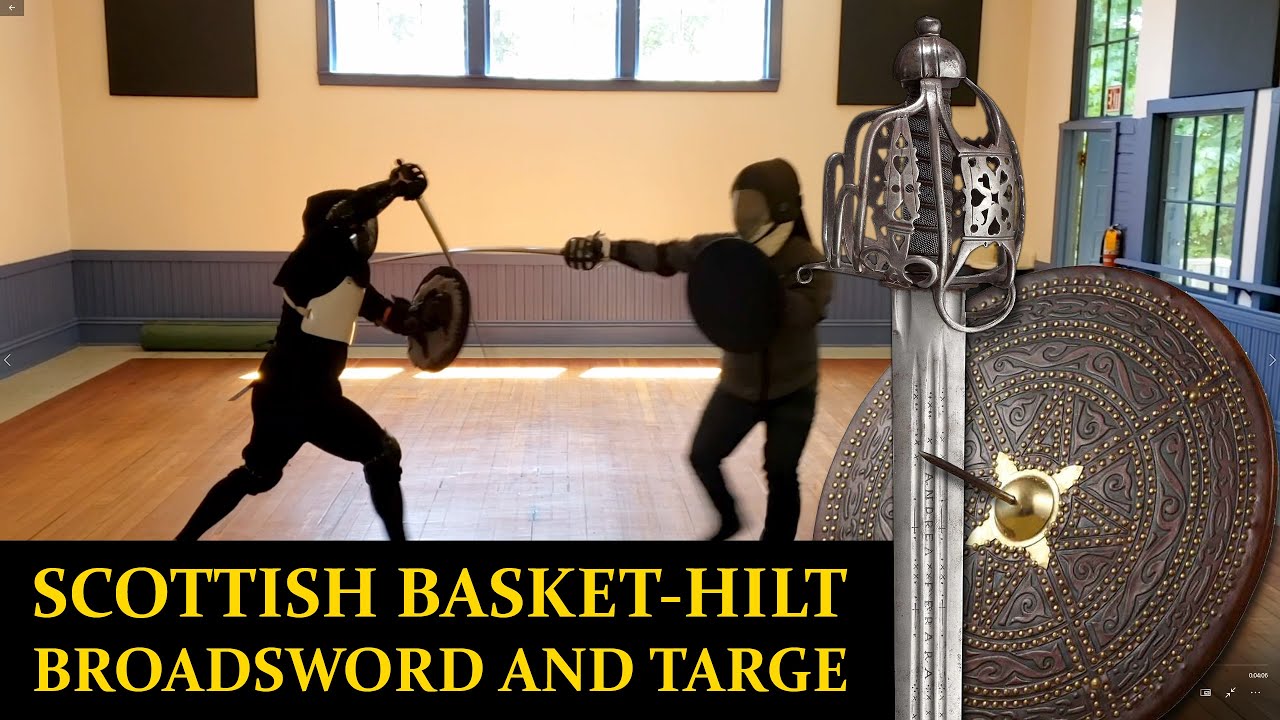 Scottish basket-hilt broadsword and targe sparring - Resolved in Steel HEMA
