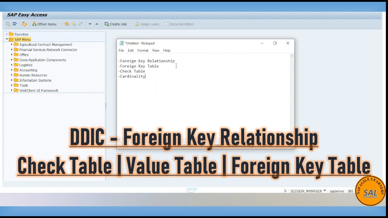 8.Foreign Key Relationship Concept |  Difference b/w Check Table & Value Table with Example