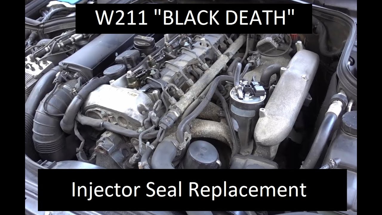 2006 Mercedes E320 CDI OM648 Injector Seal Replacement - Black Death