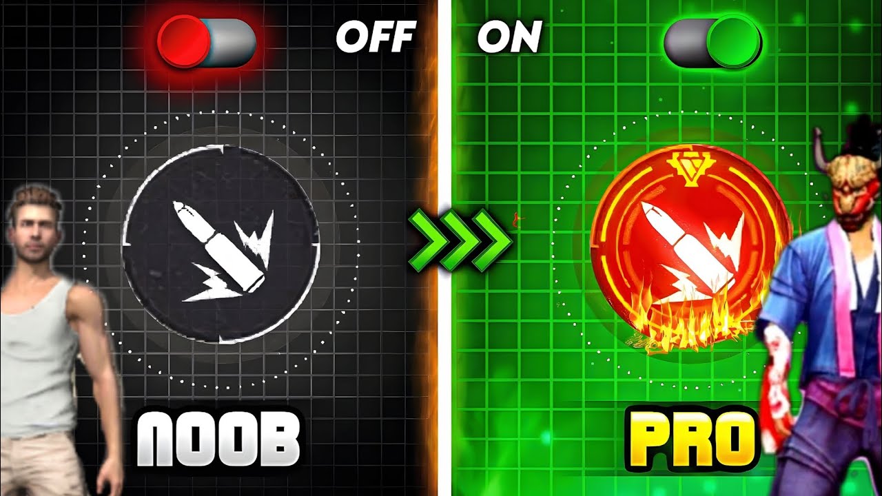 Pro Fire button vs Noob Fire Botton Redox FF