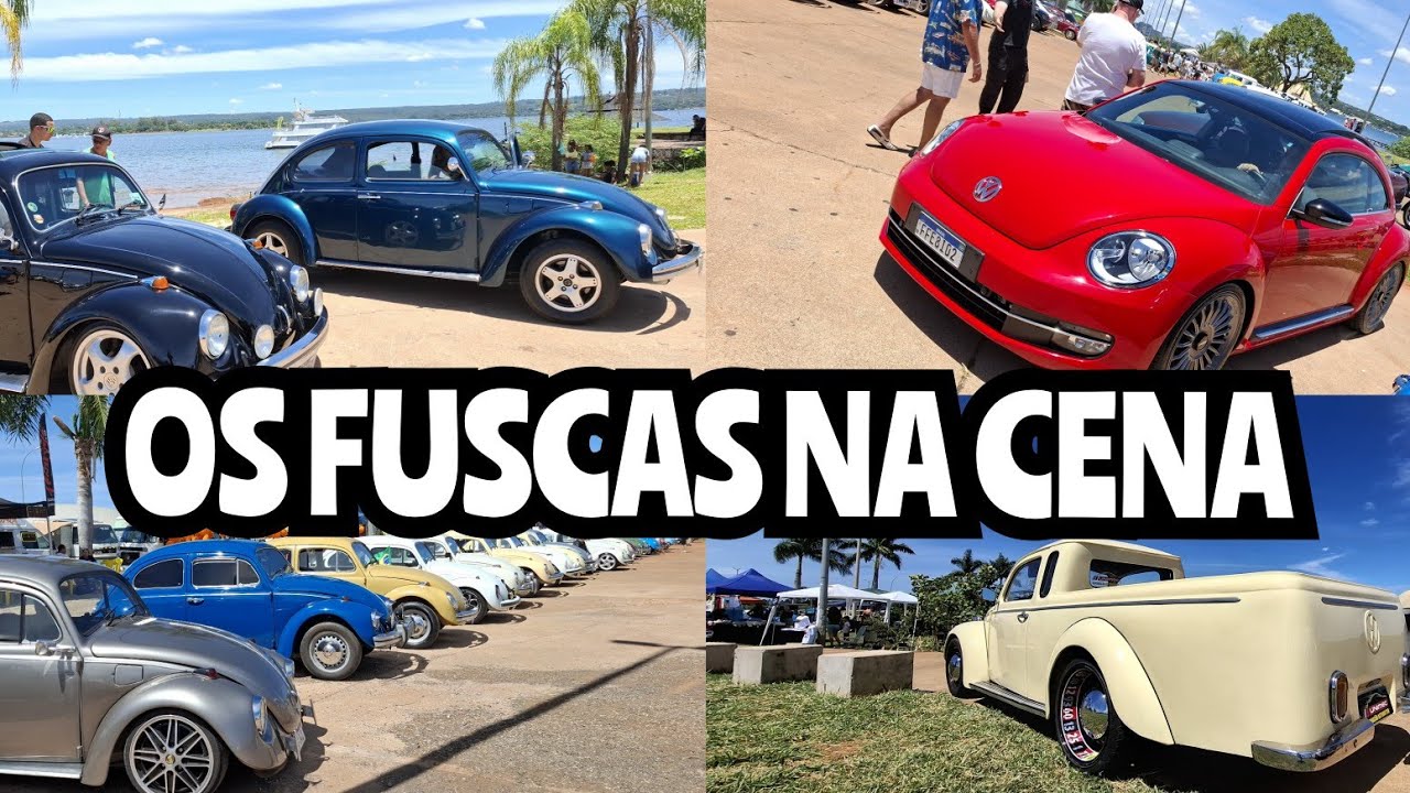 Cenário bonito no dia Nacional do Fusca.