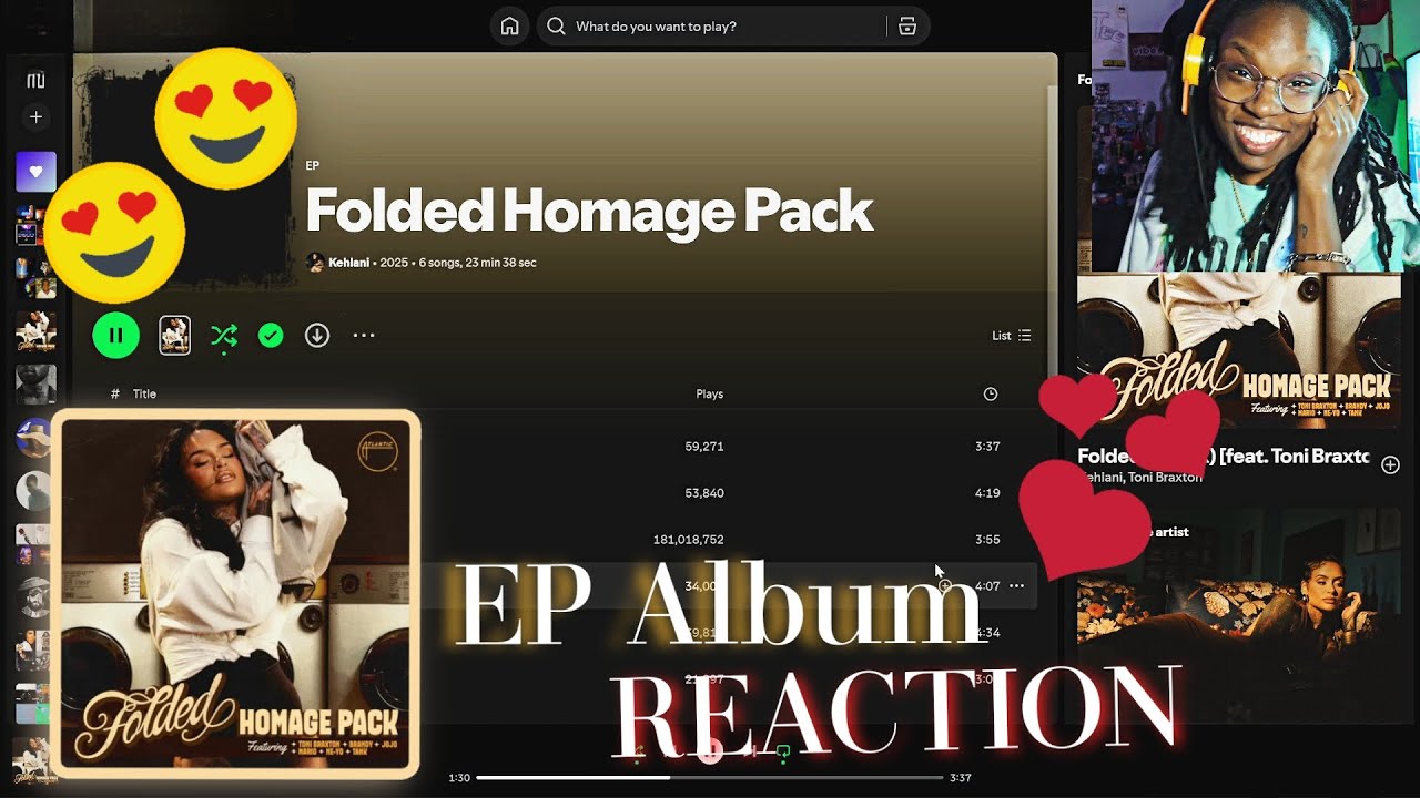 Folded Homage Pack ~ Kehlani || Album REACTION