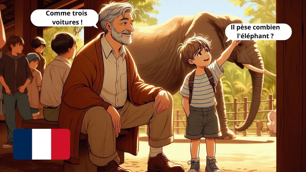 10 Short French Conversations for Beginners | At the Zoo with Kids (A1-A2)