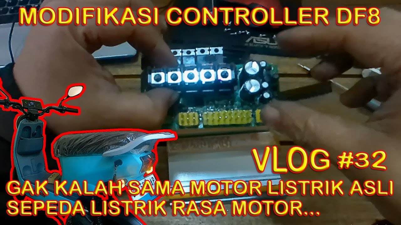 Tidak Untuk Ditiru - Cara Menambah Power Sepeda Listrik Uwinfly DF8 Versi Kere Horee....