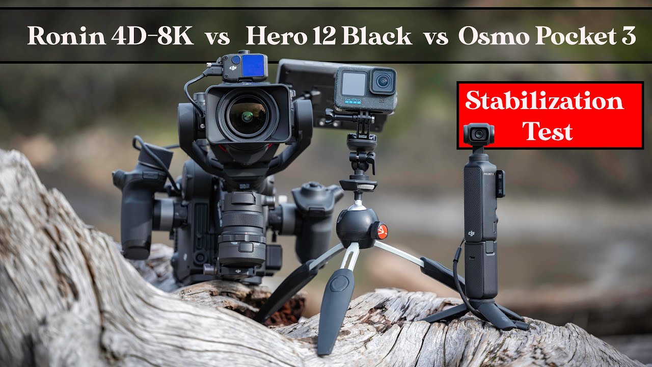 DJI Ronin 4D-8K vs GoPro Hero 12 Black vs DJI Osmo Pocket 3: Video Comparison Test