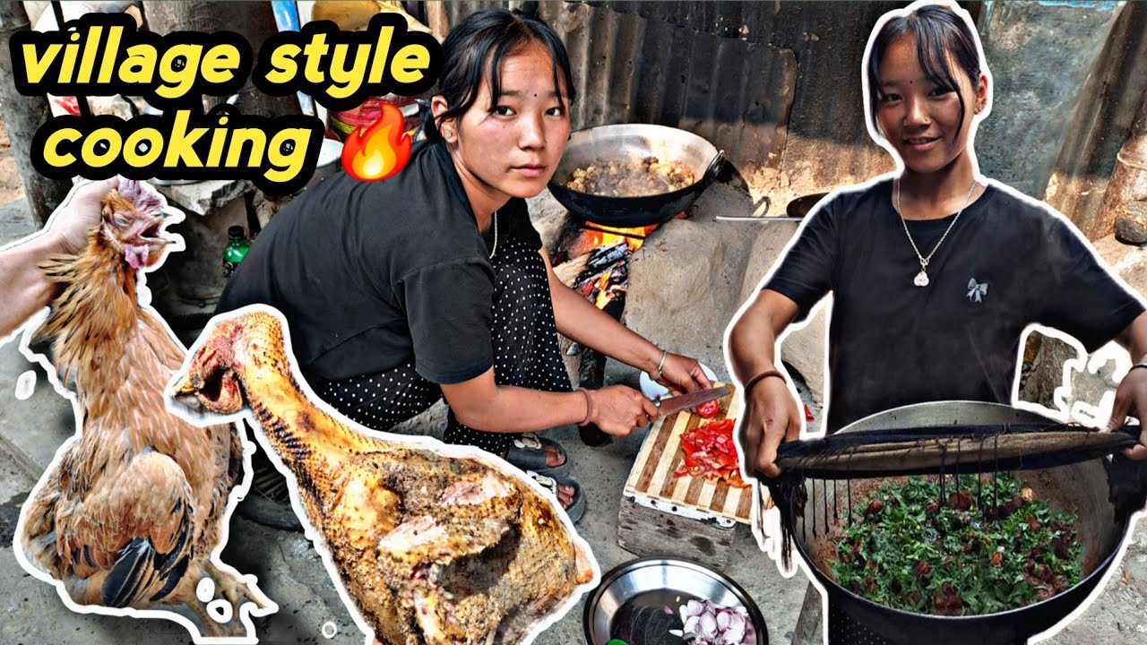 बोइनी को हातले पकाउदै #4kg लोकल🐓 #chiken चुलो मा पकाको मिठो #local सुप्😋 @Sarojvlog001