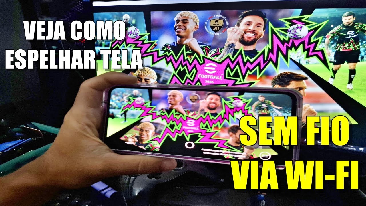 Como Espelhar tela do Celular no PC! ( Sem fio )