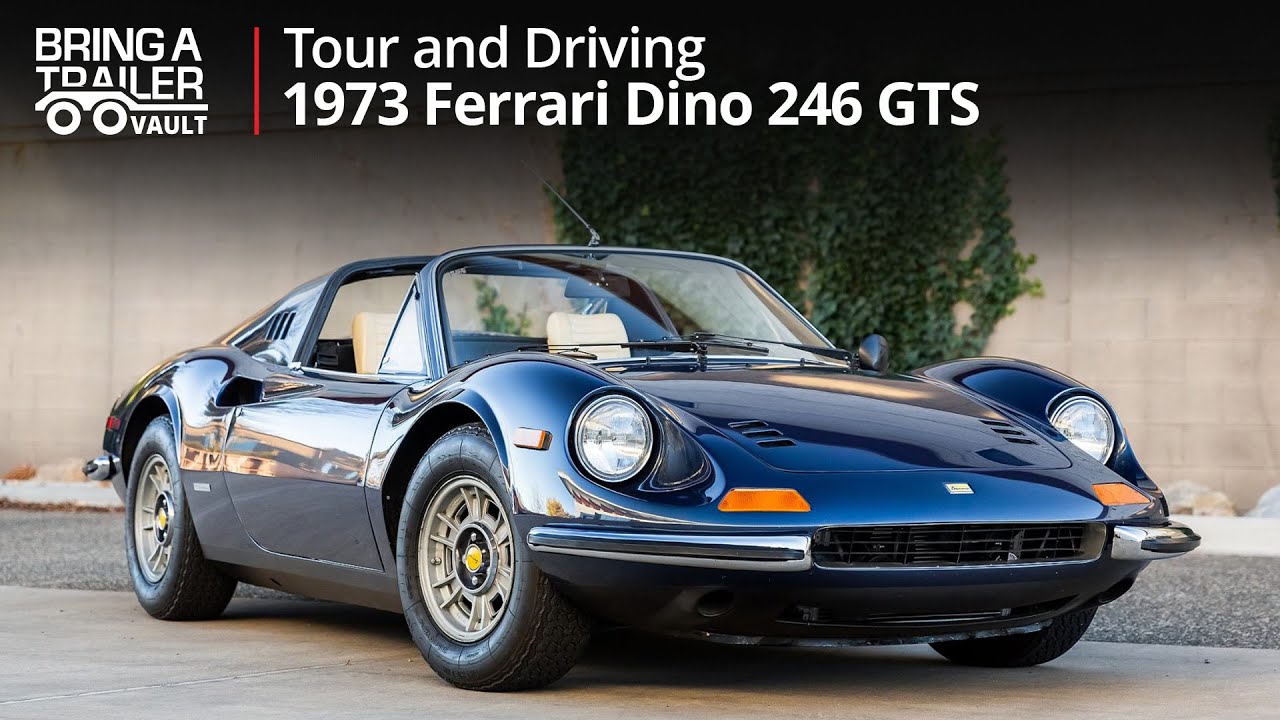 1973 Ferrari Dino 246 GTS Full Tour, Startup, and Driving | Bring a Trailer