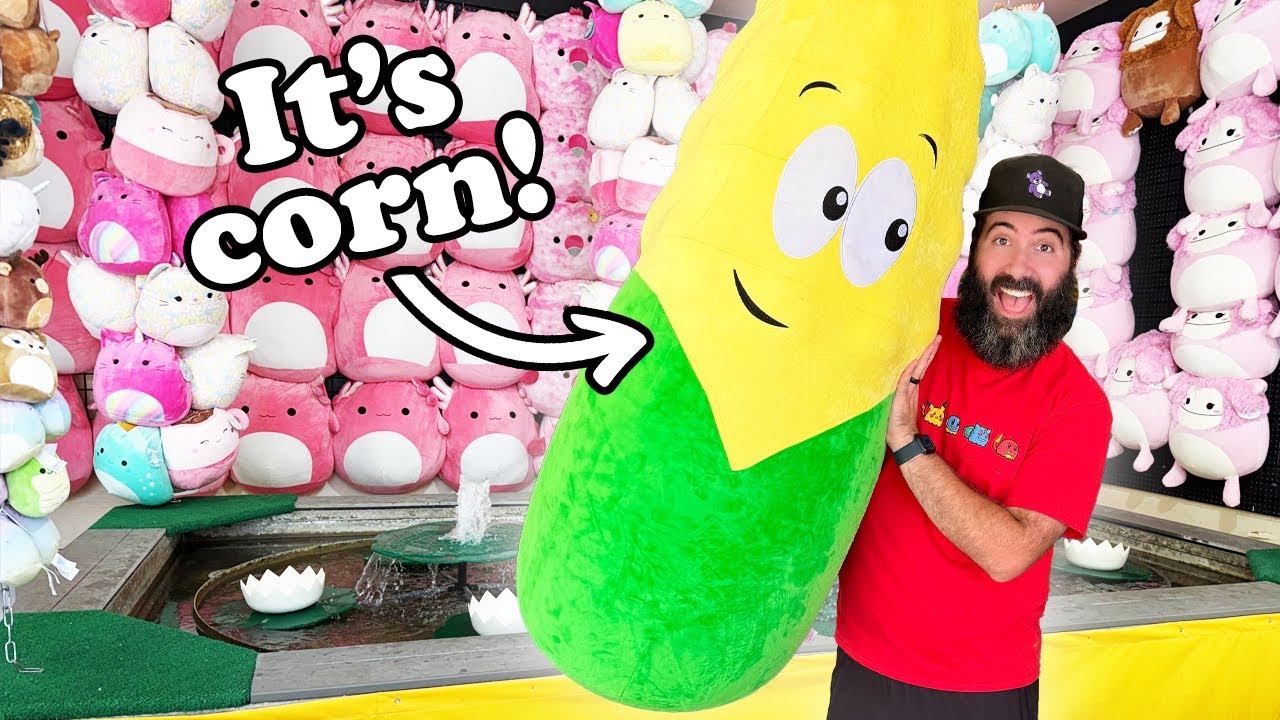 Winning CORN From the Carnival Games at Adventureland!