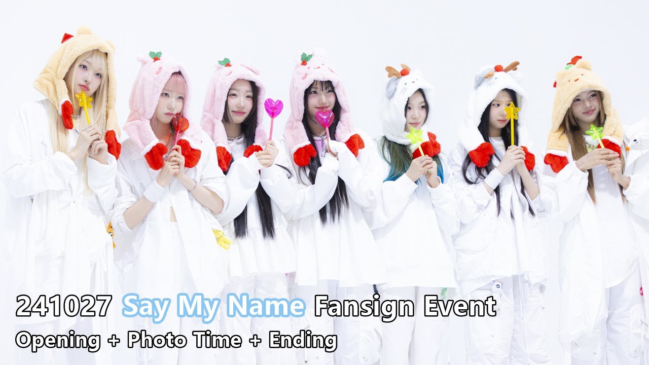 241027 Say My Name(세이 마이 네임) 대면 팬사인회 - Opening + Photo Time + Ending [4K]