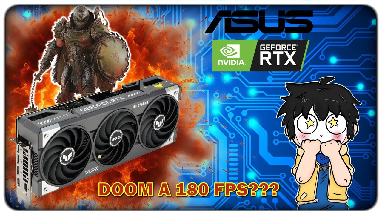 HO PROVATO LA NUOVA ASUS GEFORCE RTX 5070 OC TUF CON IL DLSS 4... E DOOM GIRA A 180 FPS IN 4K!!!!