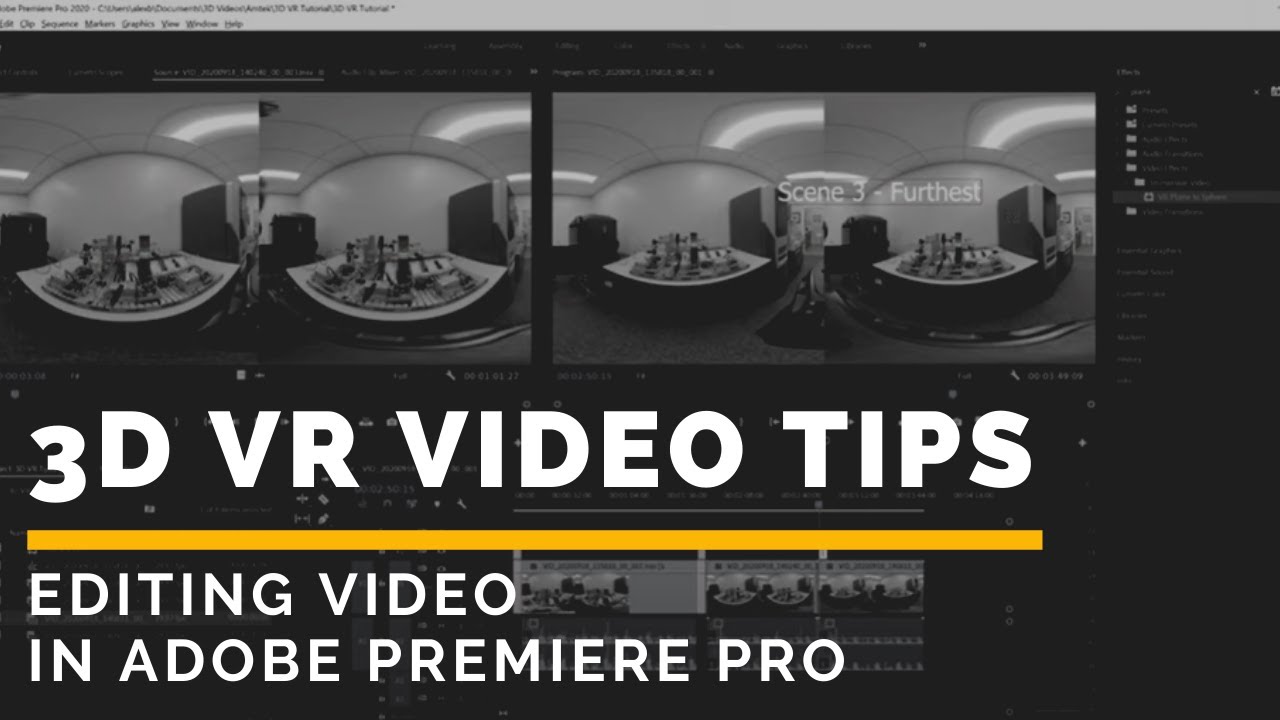 Editing Insta360 EVO 3D VR Video in Premiere Pro