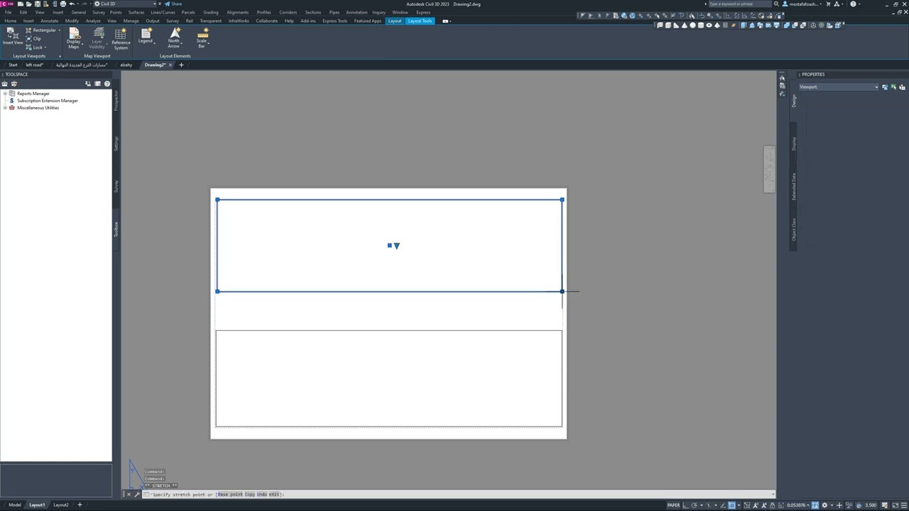 ازاي اجهز template لطباعة لوحات  plan profile و لوحات cross section  علي برنامج civil 3d