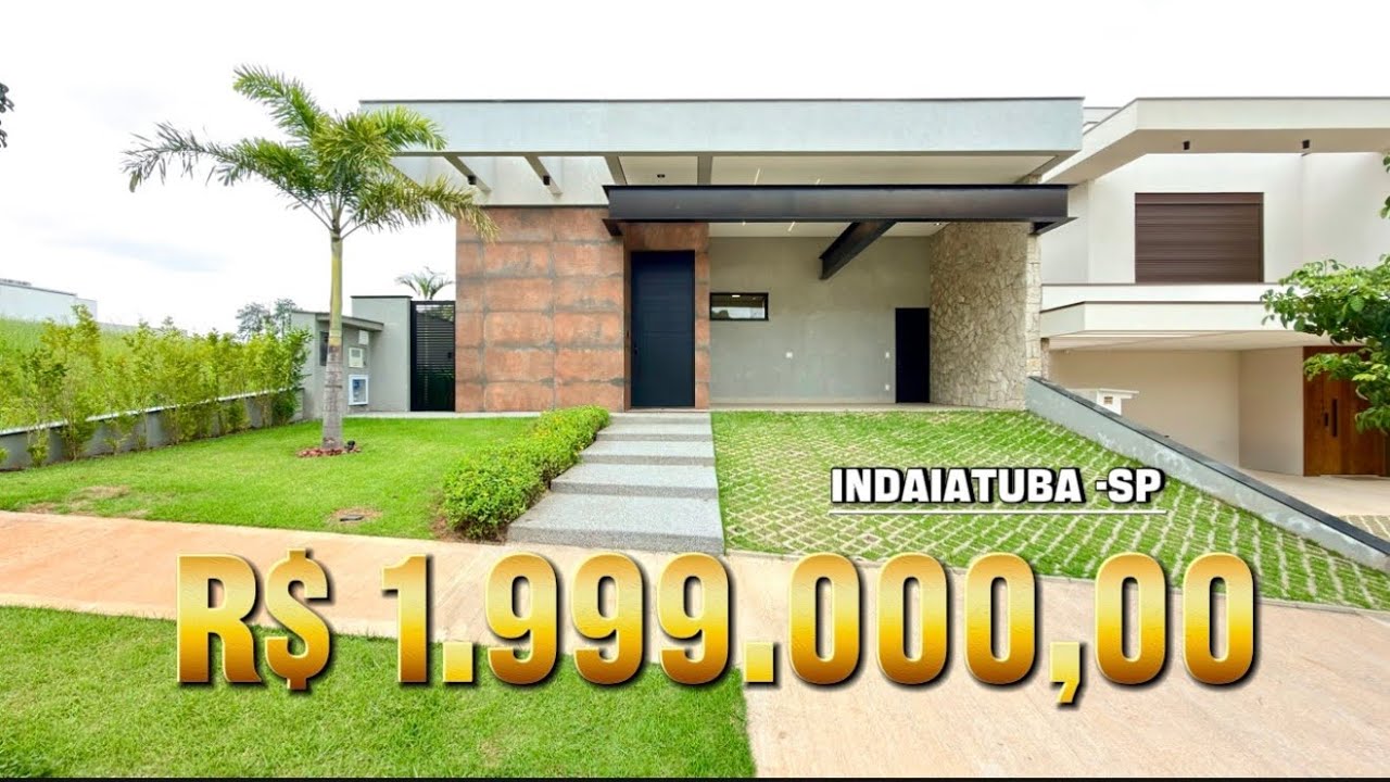 Casa Nova a Venda no Condomínio Villa Sapezal em Indaiatuba 