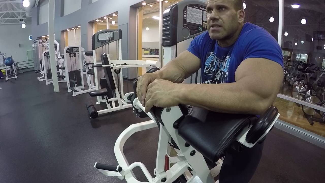 Jay Cutler - Stationary Preacher Curls