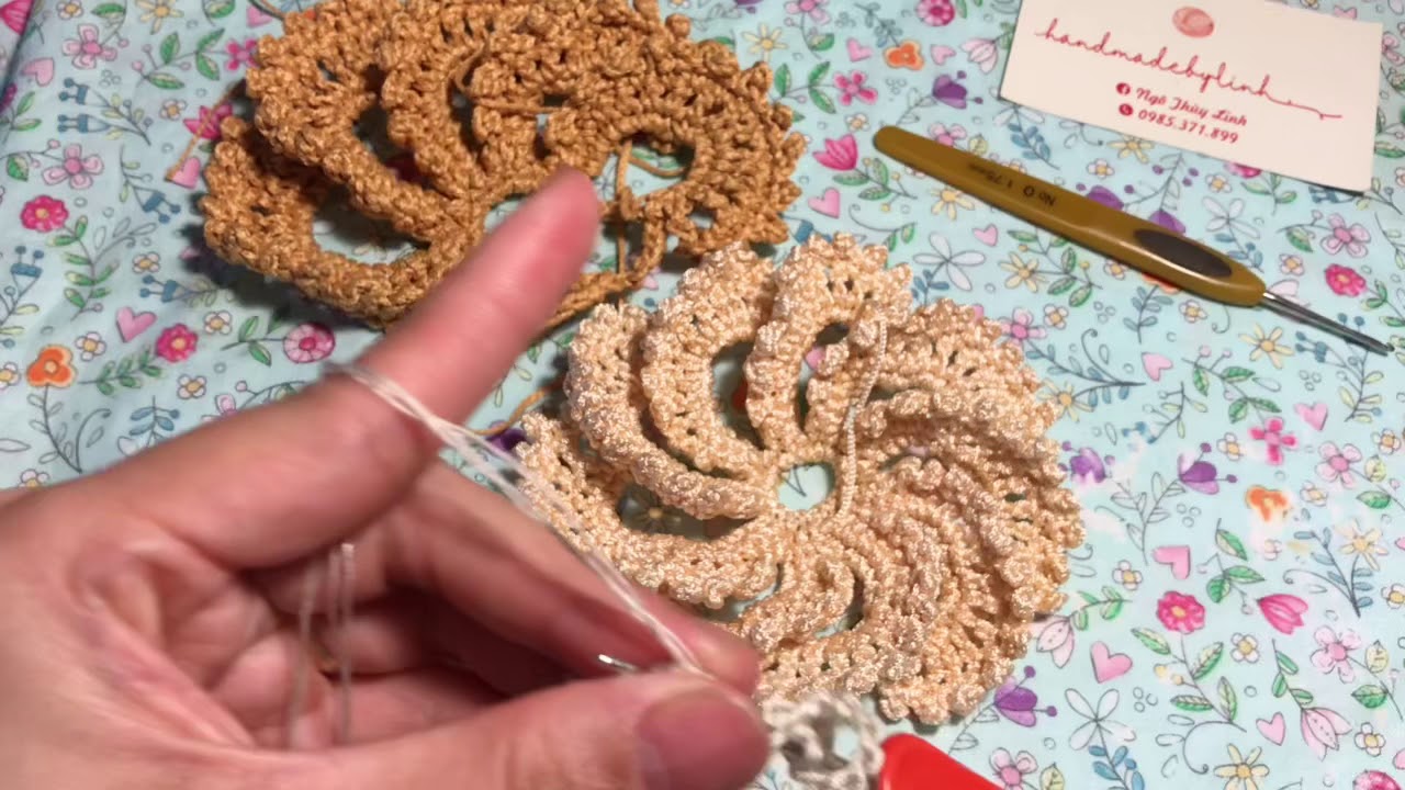 Móc Hoa 3D Trang Trí Mũ Nón - Mẫu 1