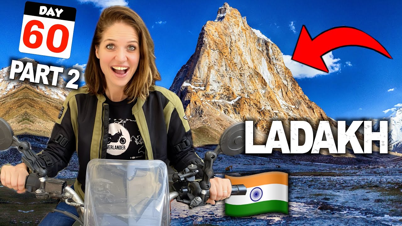 60🇮🇳 Мотоциклетная поездка по Ладакху 😍 Это самая красивая поездка в Индии?