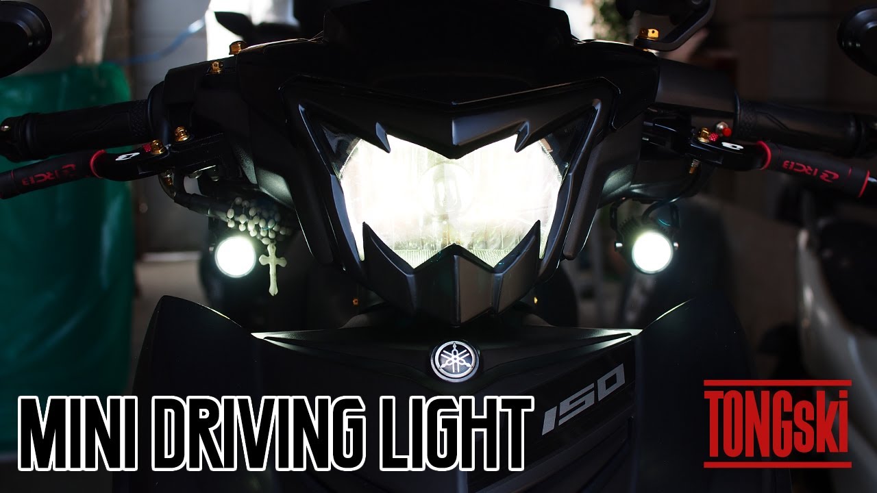 Mini Driving Light Installed on Yamaha Sniper 150 | Exciter 150