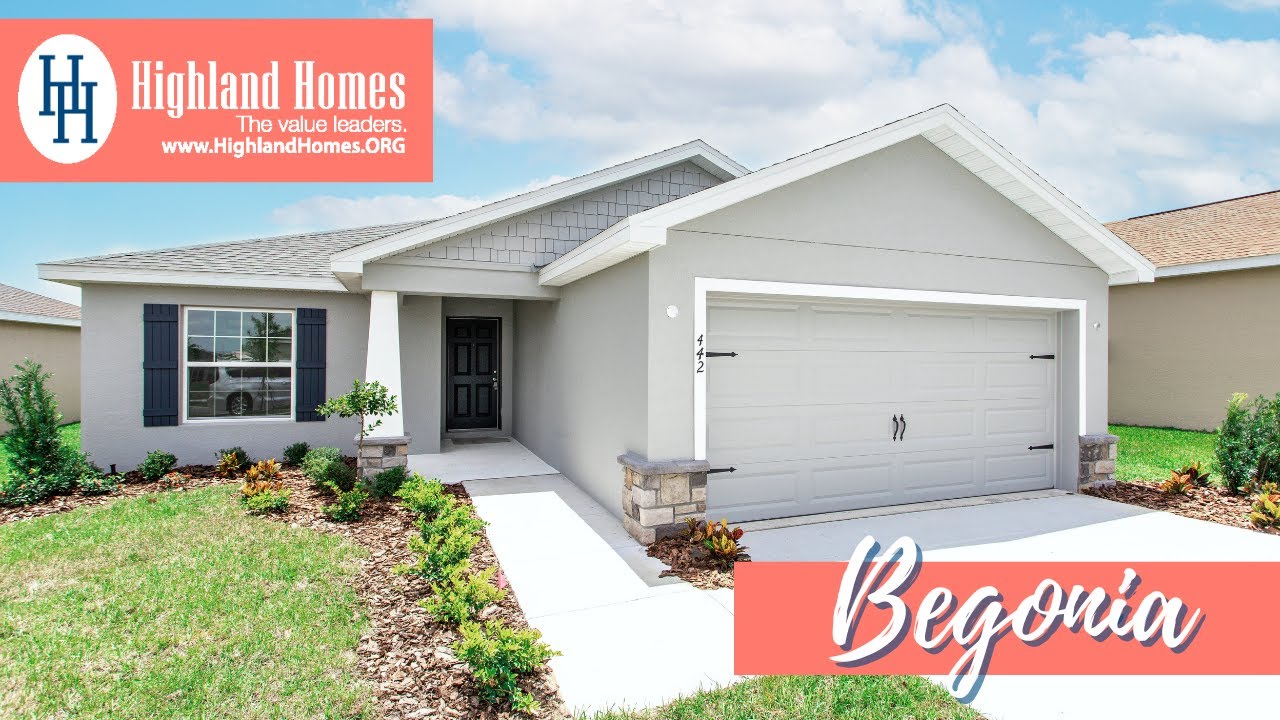 Begonia home plan by Highland Homes - Florida New Homes for Sale