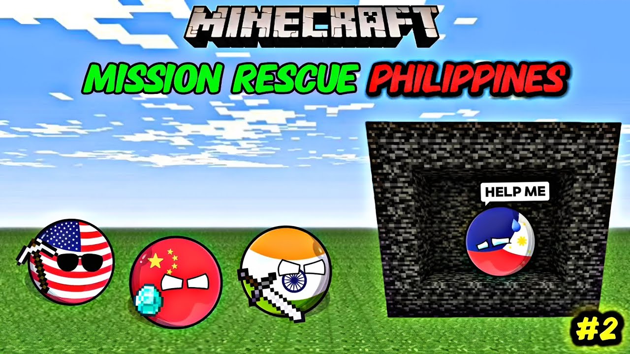 Countryballs играют в Minecraft 🤯 | Часть 2 | Миссия спасения на Филиппинах