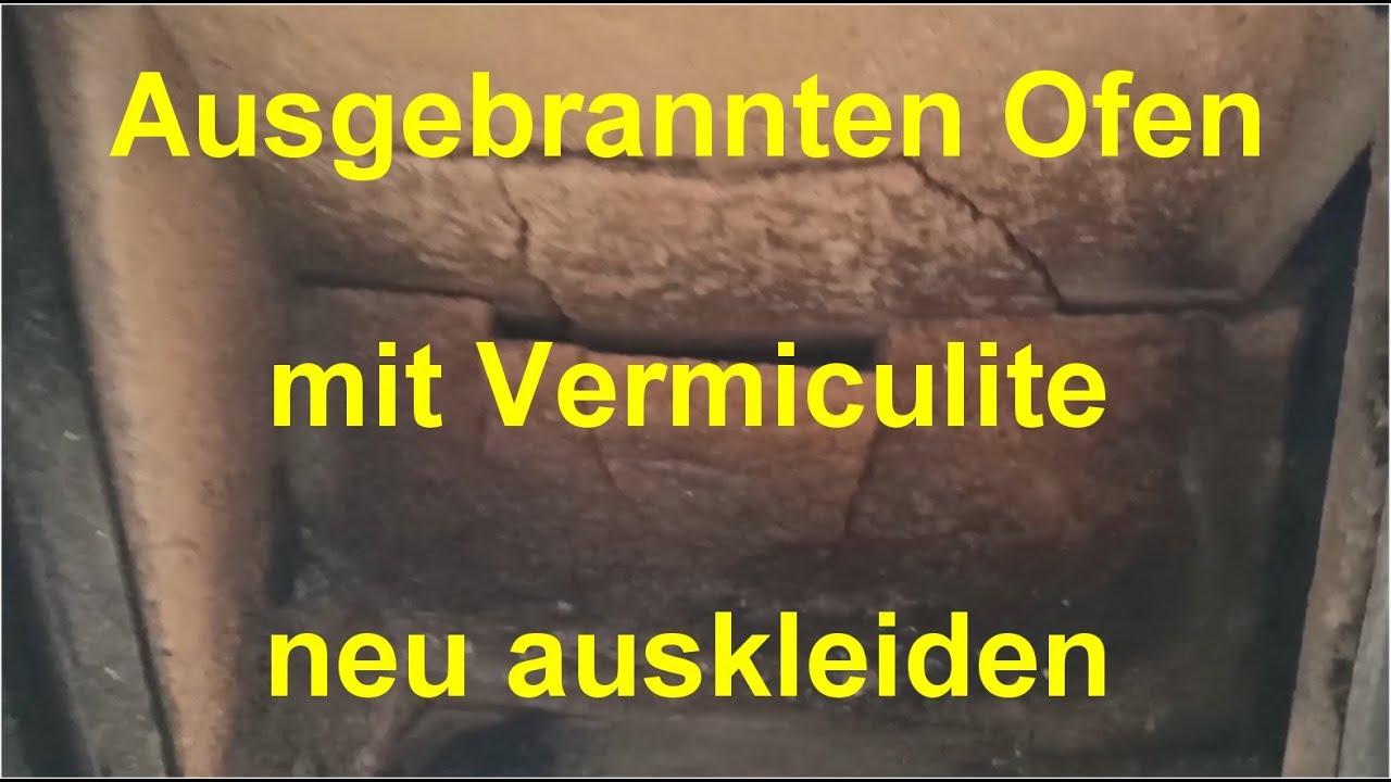 Ausgebrannten Ofen neu auskleiden