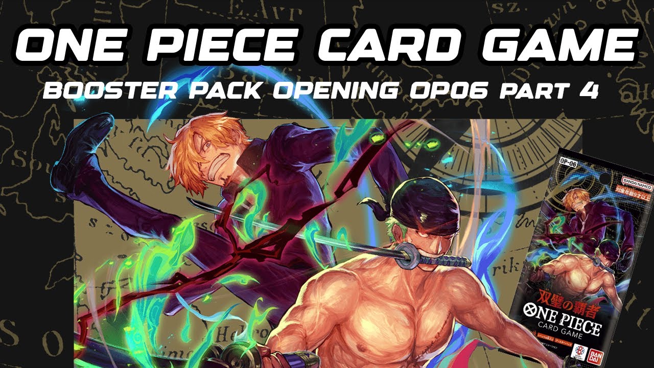 OPENING ONE PIECE CARD GAME BOOSTER PACK - WINGS OF THE CAPTAIN - OP06 BOX 1 - 4/4 | One Piece TCG