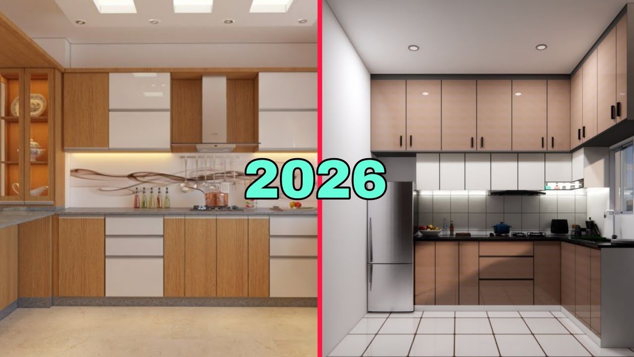 Latest Kitchen ke modular Design Ideas 2026 colour combination ideas for kitchen cabinets 