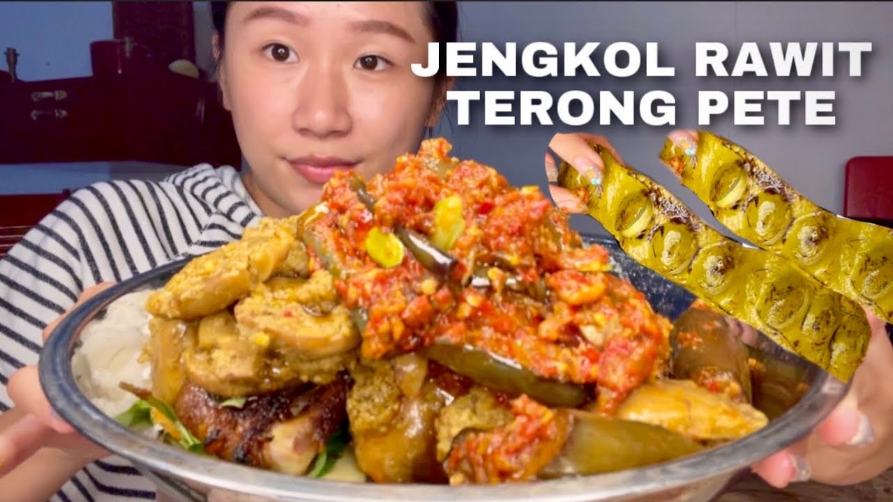 JENGKOL CABE RAWIT & TERONG SAMBAL PETE WAJIB COBA KULINER INDONESIA MEDAN MARELAN ! 😍 #jejezhuang
