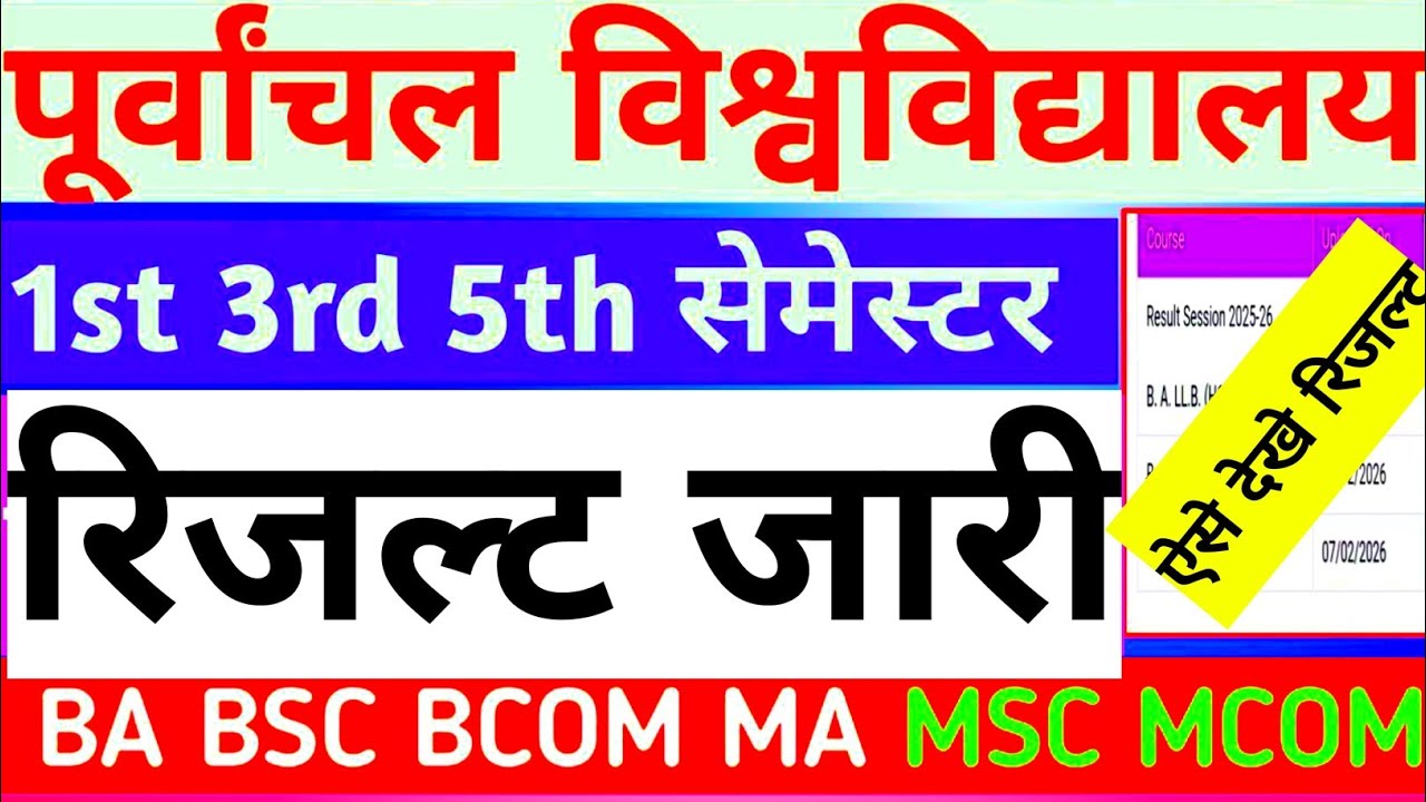 Vbspu News Today|Vbspu Result 2026|Vbspu Ba Bsc Bed Result 2026|Ba Semester Result 2026 Kaise Dekhe
