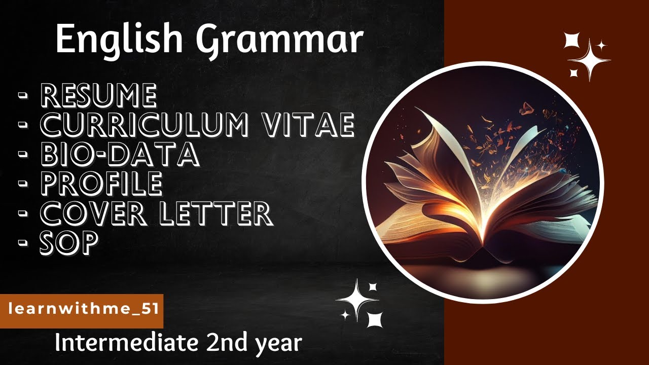 Resume,CV,Bio-data,SOP|inter2ndyear|english grammar