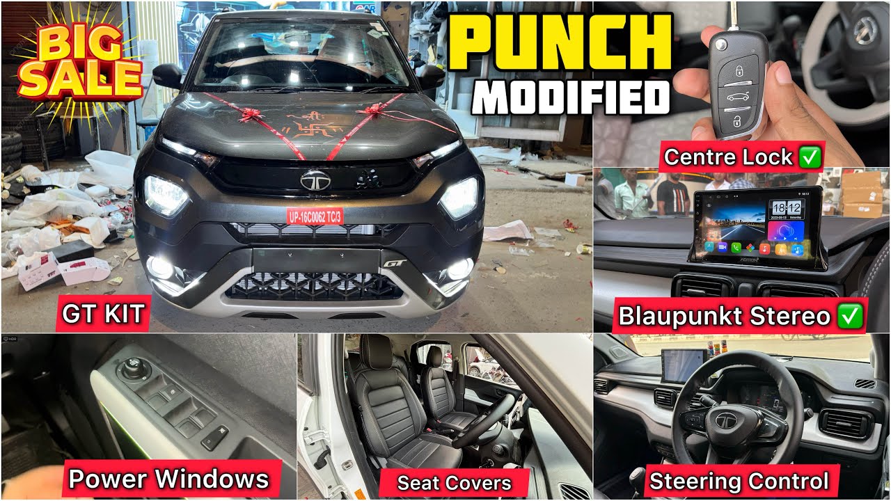 Tata Punch Pure Base to Top Modification With Price ✅ Tata Punch Pure Model Modified 
