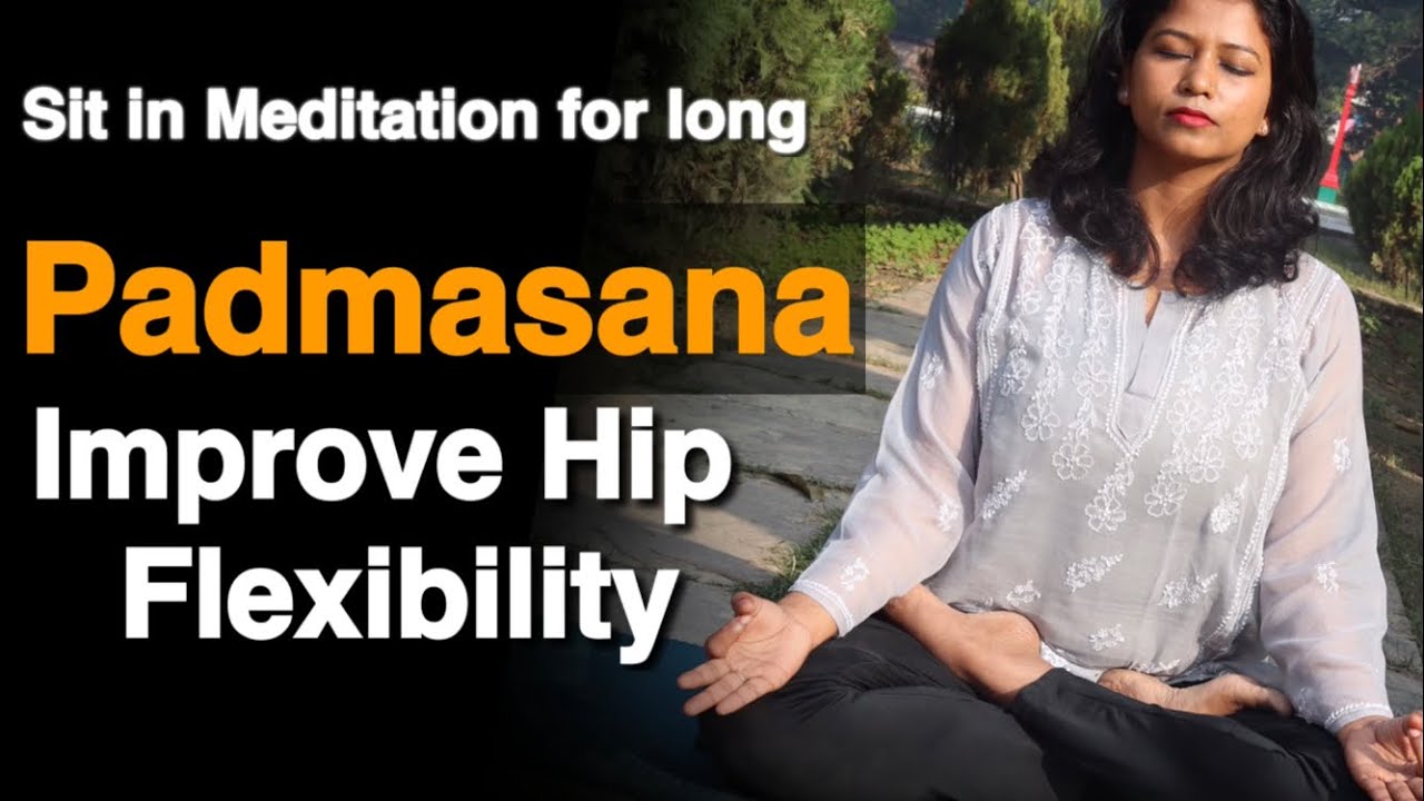 How to sit in Padmasana easily for beginners sit in meditation for long #padmasana #meditation