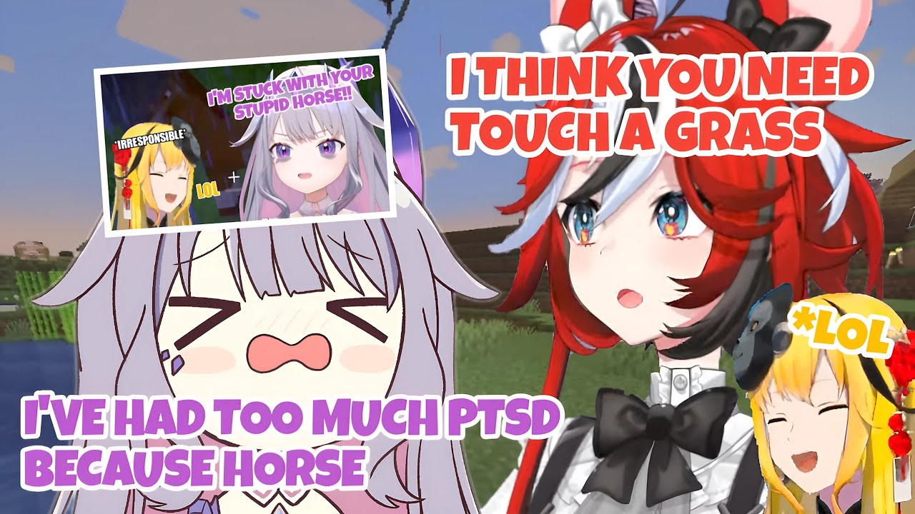 Bae Funny Reacts to Bijou Venting about Kaela’s Horse | Hololive EN in Minecraft