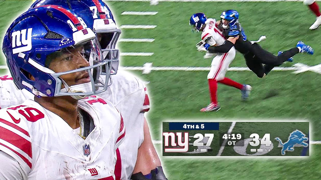 EATING W'S IN DETROIT?! Giants Vs Lions Overtime Ending