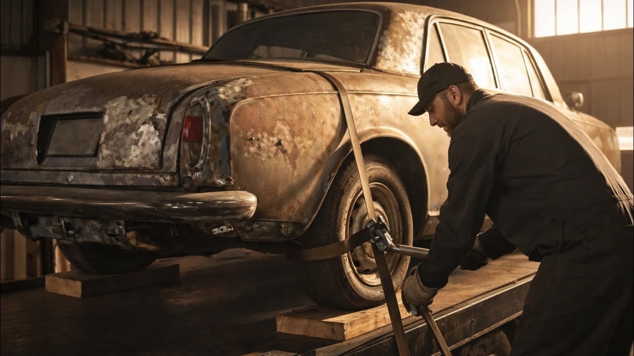 Abandoned Rolls-Royce Silver Shadow Found After 40 Years – Full Restoration